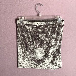 Velvet tight night skirt